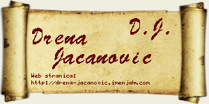 Drena Jacanović vizit kartica
